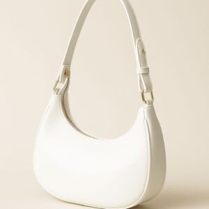 Elegant White Hobo Bag