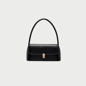 Sleek Black Hobo Bag