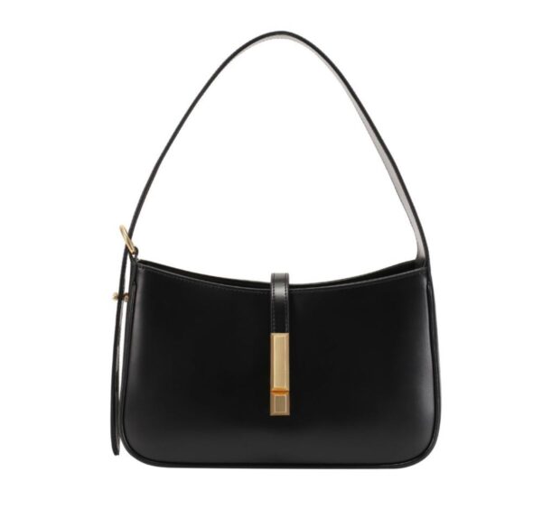 Classic Black Shoulder Bag